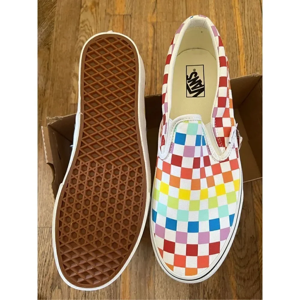 Vans Classic Slip On Multi Color Checkerboard